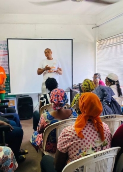 A Libya returnee recounting his sad experience at the Awareness raising collaboration programme