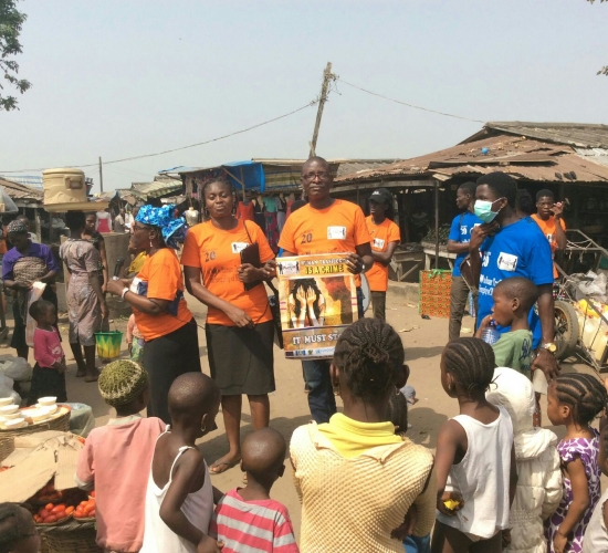 Project Accountant, Kunle Adeogun and WOCON's Volunteer